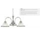 Candelabre, Lustre - Lustra suspendata stil clasic American Diner 3L argintiu