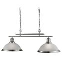 Lustra suspendata design clasic Bistro 2L argintiu satin