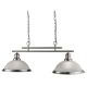 Pendule, Lustre suspendate - Lustra suspendata design clasic Bistro 2L argintiu satin