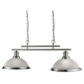 Pendule, Lustre suspendate - Lustra suspendata design clasic Bistro 2L argintiu satin
