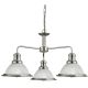 Pendule, Lustre suspendate - Lustra suspendata design clasic Bistro argintiu satin