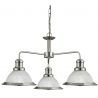 Lustra suspendata design clasic Bistro argintiu satin