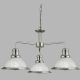 Pendule, Lustre suspendate - Lustra suspendata design clasic Bistro argintiu satin