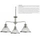 Pendule, Lustre suspendate - Lustra suspendata design clasic Bistro argintiu satin