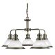 Lustra suspendata design clasic Bistro 5L alama antique