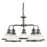 Lustra suspendata design clasic Bistro 5L alama antique