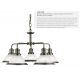 Candelabre, Lustre - Lustra suspendata design clasic Bistro 5L alama antique