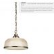 Pendule, Lustre suspendate - Pendul design clasic Bistro II alama antique