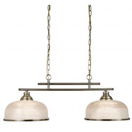 Pendule, Lustre suspendate - Lustra suspendata design clasic Bistro II 2L alama antique