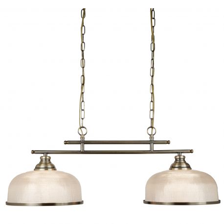 Pendule, Lustre suspendate - Lustra suspendata design clasic Bistro II 2L alama antique