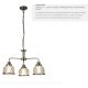 Pendule, Lustre suspendate - Lustra suspendata design clasic Bistro II 3L alama antique
