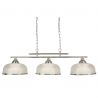 Lustra suspendata design clasic Bistro II 3L argintiu satin