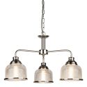 Lustra suspendata design clasic Bistro II 3L argintiu satin