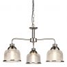 Lustra suspendata design clasic Bistro II 3L argintiu satin