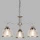 Pendule, Lustre suspendate - Lustra suspendata design clasic Bistro II 3L argintiu satin