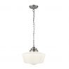 Pendul design clasic IP44 School House argintiu satin