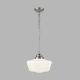 Pendule - Pendul design clasic IP44 School House argintiu satin
