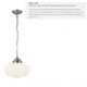 Pendule - Pendul design clasic IP44 School House argintiu satin