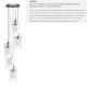 Candelabre, Lustre - Lustra suspendata design modern Duo 5L crom