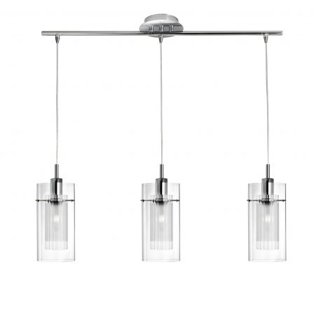 Pendule, Lustre suspendate - Lustra suspendata design modern Duo 3L crom