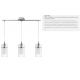 Pendule, Lustre suspendate - Lustra suspendata design modern Duo 3L crom