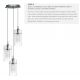Pendule, Lustre suspendate - Lustra suspendata design modern Duo 3L crom