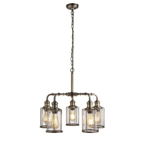 Candelabre, Lustre - Lustra rustica design traditional Pipes 5L