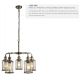 Candelabre, Lustre - Lustra rustica design traditional Pipes 5L