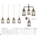 Candelabre, Lustre - Lustra rustica design traditional Pipes 5L
