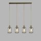 Candelabre, Lustre - Lustra rustica design traditional Pipes 4L