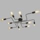 Lustre aplicate - Lustra aplicata stil industrial Circuit 10L negru mat
