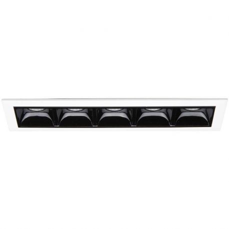 Spoturi tavan fals - Corp incastrabil cu 5 spoturi LED LIKA FI TRIM 12W 3000K
