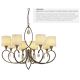Candelabre, Lustre - Candelabru elegant design clasic Alberto 8L
