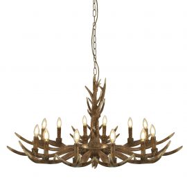 Candelabre, Lustre - Candelabru deosebit stil rustic Stag 12L