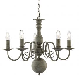 Candelabre, Lustre - Lustra stil rustic Greythorne 5L