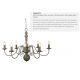 Candelabre, Lustre - Lustra stil rustic Greythorne 8L