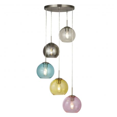 Pendule, Lustre suspendate - Lustra moderna suspendata design multicolor Mardi Gras