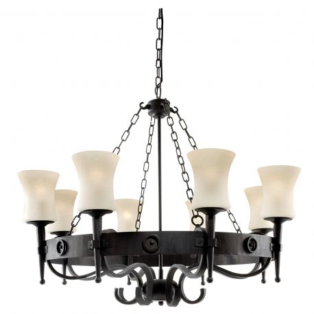 Candelabre, Lustre - Candelabru stil rustic Cartwheel 8L