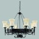 Candelabre, Lustre - Candelabru stil rustic Cartwheel 8L