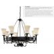 Candelabre, Lustre - Candelabru stil rustic Cartwheel 8L