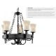 Candelabre, Lustre - Candelabru stil rustic Cartwheel 5L