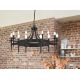 Candelabre, Lustre - Candelabru stil rustic Cartwheel 12L