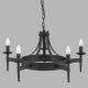 Candelabre, Lustre - Candelabru stil rustic Cartwheel 5L