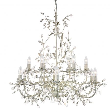 Candelabre, Lustre - Lustra decorativa stil clasic Almandite 12L crem auriu