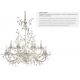 Candelabre, Lustre - Lustra decorativa stil clasic Almandite 12L crem auriu