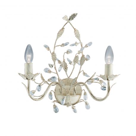 Aplice, corpuri de iluminat pentru pereti - Aplica perete decorativa stil clasic Almandite crem auriu