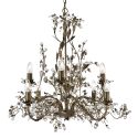 Lustra decorativa stil clasic Almandite 8L maro auriu