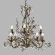 Candelabre, Lustre - Lustra decorativa stil clasic Almandite 8L maro auriu