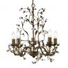 Lustra decorativa stil clasic Almandite 5L maro auriu