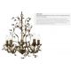 Candelabre, Lustre - Lustra decorativa stil clasic Almandite 5L maro auriu